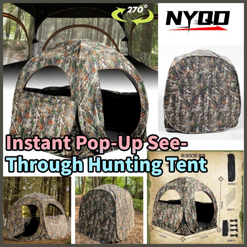 Hunting And Camping In Forest - Açılır Kamp Çadırı Orman Sığınağı Taşınabilir