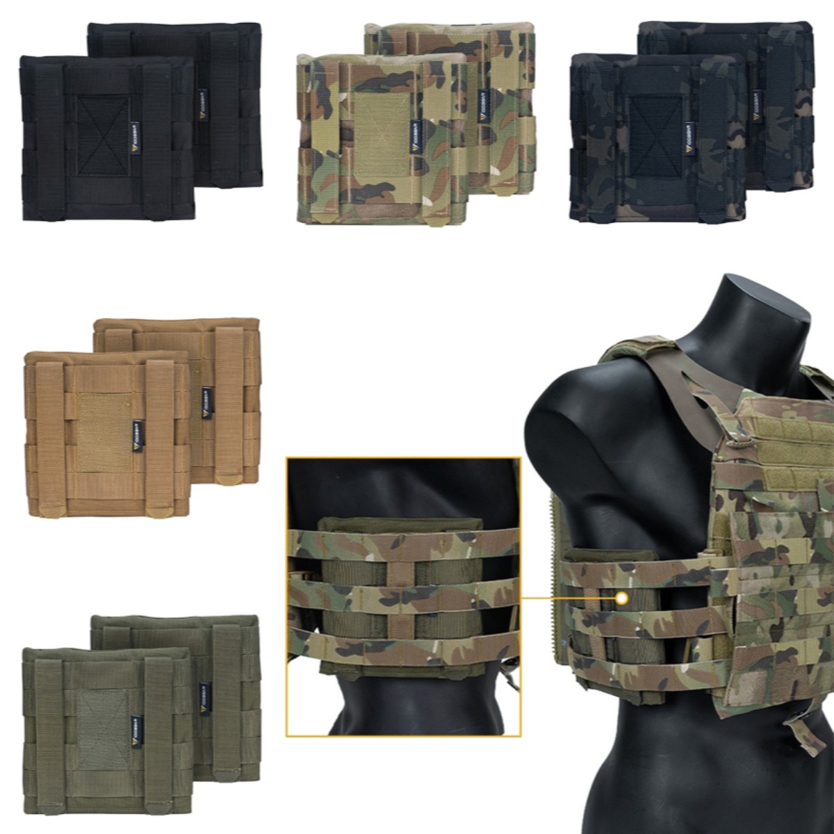 Outdoor Hunting Kit - Taktik Yan Plaka Kılıfı Molle Yan