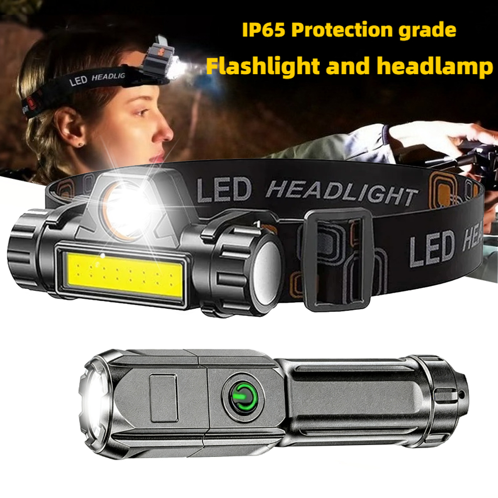 Headlamp Tactical Bright - Süper Parlak El Feneri USB Şarj