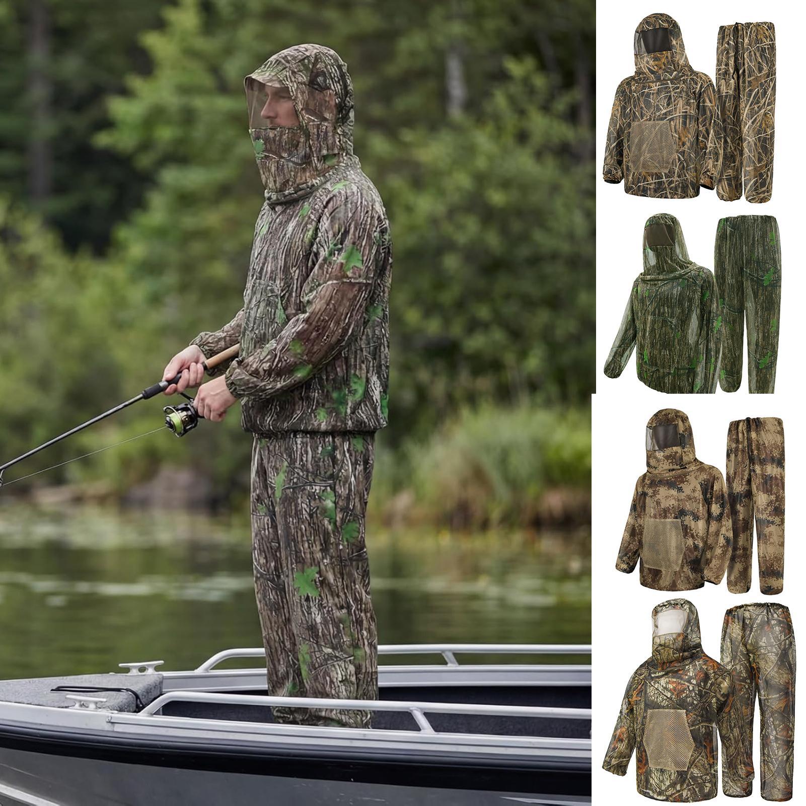 Outdoor Hunting Outfit - Avcılık Kıyafetleri Sinek Geçirmez Fileli Kapüşonlu