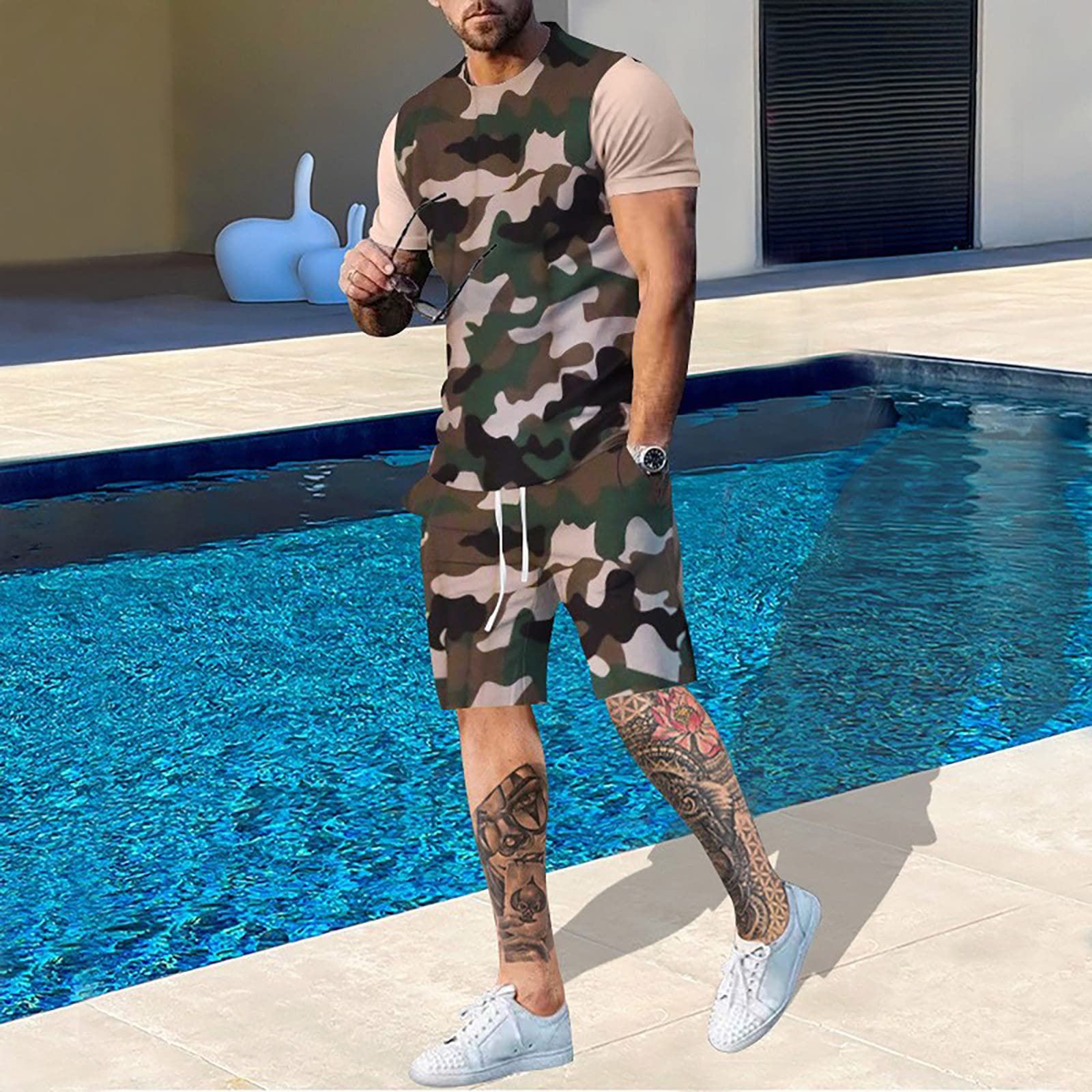Yaz erkekler kamuflaj T shirt  - Outdoor Hunting Outfit incelemesi ve fiyatı