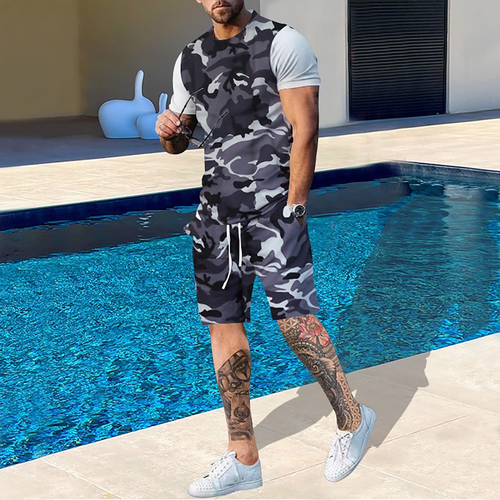 Yaz erkekler kamuflaj T shirt  - Outdoor Hunting Outfit incelemesi ve fiyatı