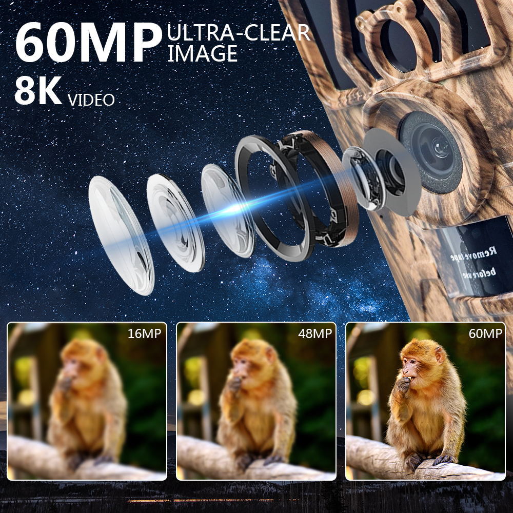 PR801W Ultra Net 8K Video 60MP - Outdoor Hunting Camera Wifi incelemesi ve fiyatı